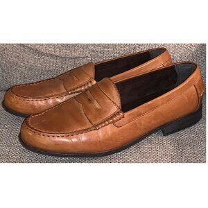 Cole Haan Penny Loafers Shoes Men's Size 10M Brown Tan Leather Slip On C24507